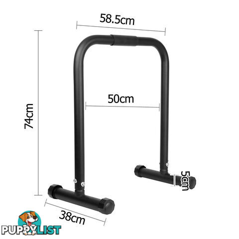 Fitness Chin Up Dip Parallel Bars Black