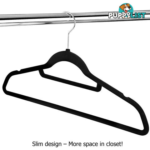 50 Pack Velvet Hangers with Tie Bar