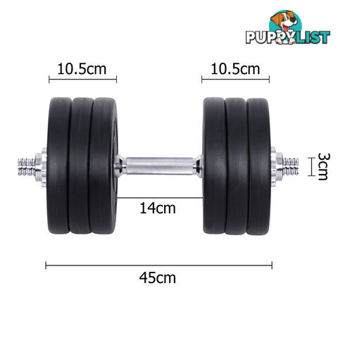 35kg Fitness Gym Exercise Dumbbell Set