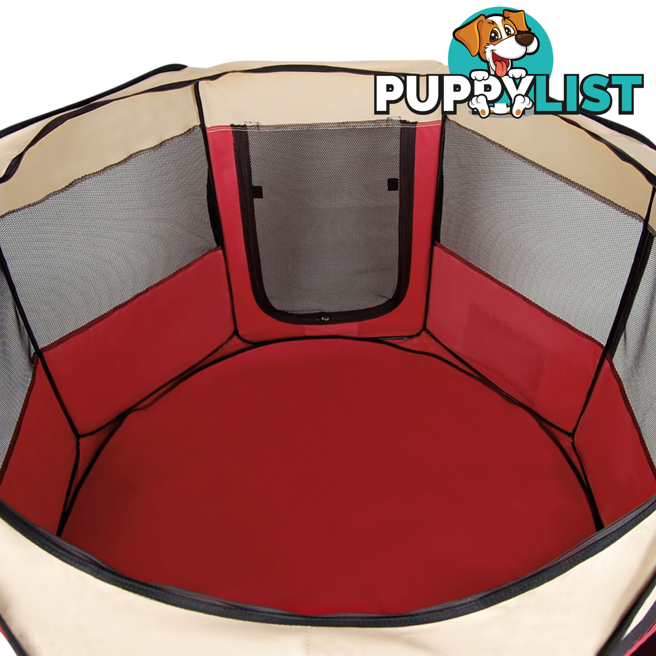 Pet Dog Puppy Cat Exercise Playpen Crate Cage Tent Red