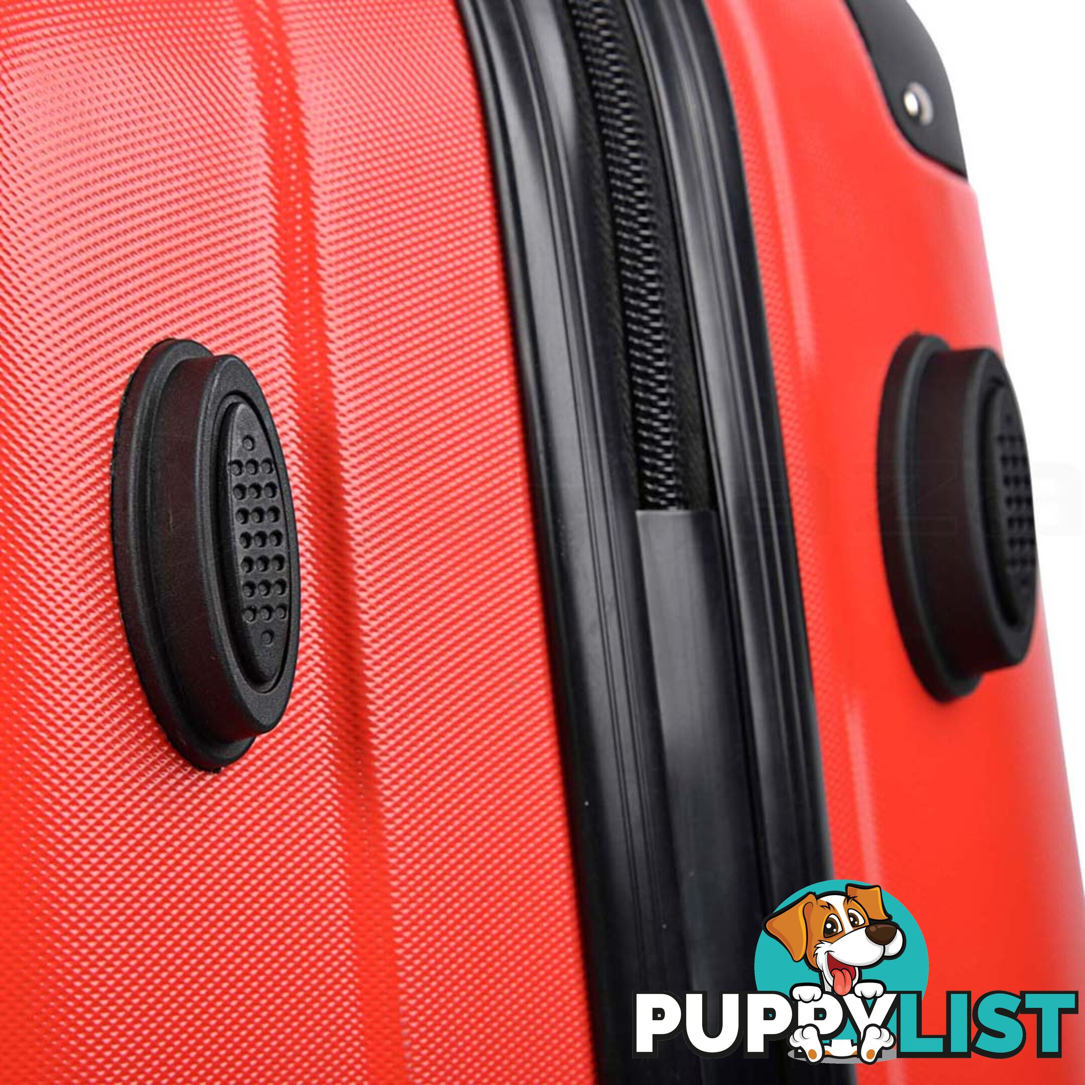 Set of 2 Hard Shell Travel Luggage with TSA Lock - Red