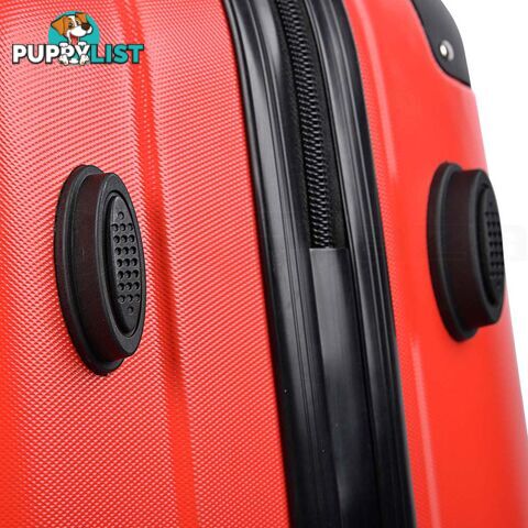 Set of 2 Hard Shell Travel Luggage with TSA Lock - Red