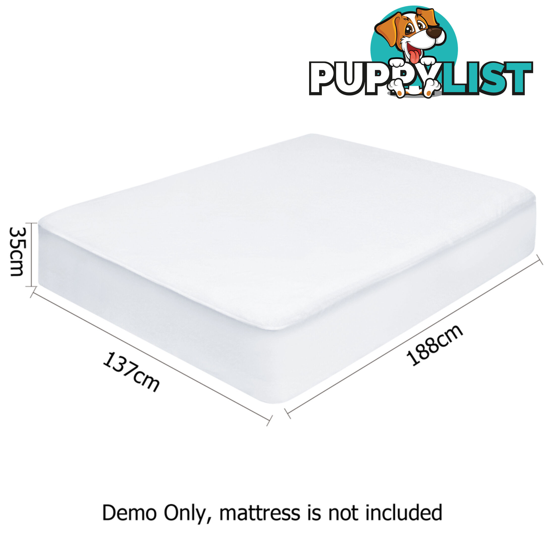 Waterproof Non-Woven Mattress Protector - Double