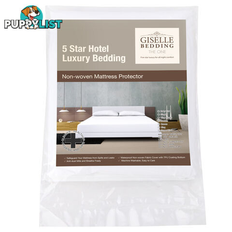 Waterproof Non-Woven Mattress Protector - Double