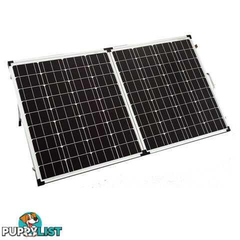 New 12V 160W Solar Folding Panel Kit Caravan Boat Camping Power Mono Charging