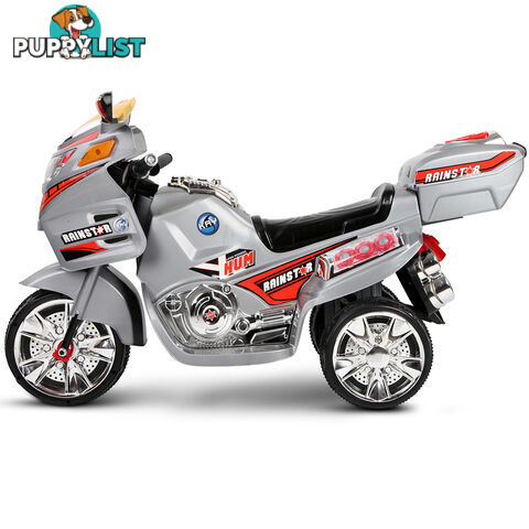 Kids Ride on Motorbike Silver Red