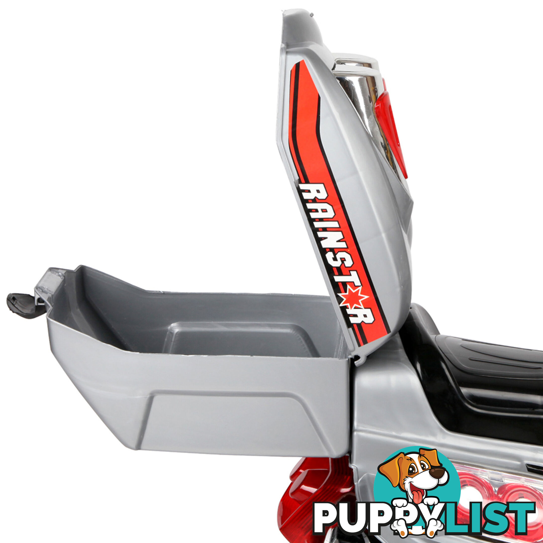 Kids Ride on Motorbike Silver Red