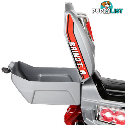 Kids Ride on Motorbike Silver Red