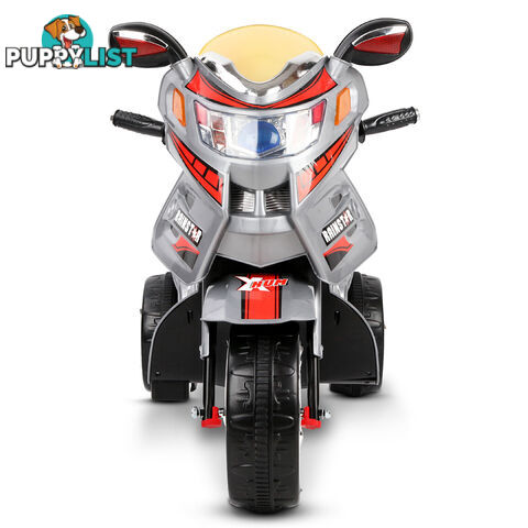 Kids Ride on Motorbike Silver Red