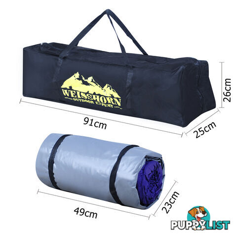 Single Biker Camping Canvas Swag w/ Carry Bag Navy