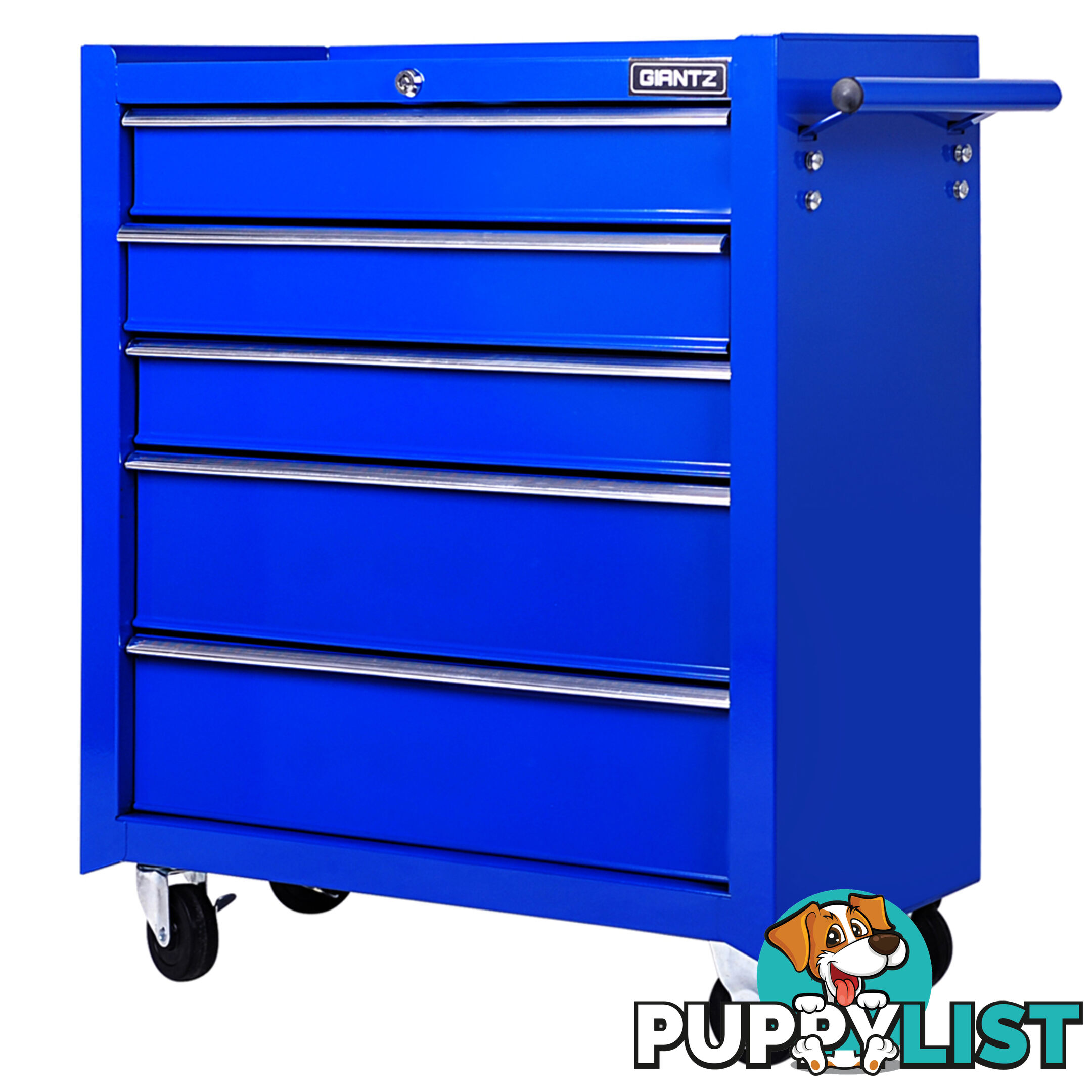 5 Drawers Roller Toolbox Cabinet  Blue