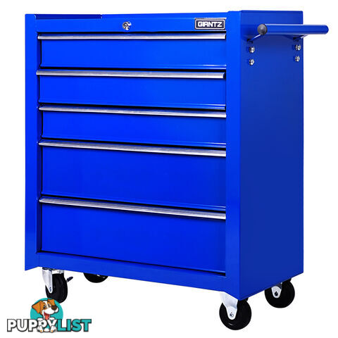 5 Drawers Roller Toolbox Cabinet  Blue