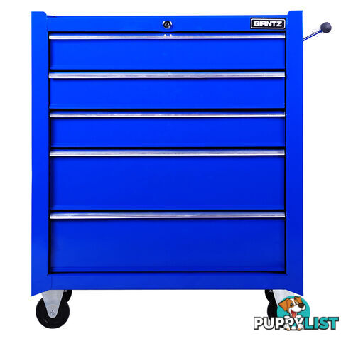 5 Drawers Roller Toolbox Cabinet  Blue