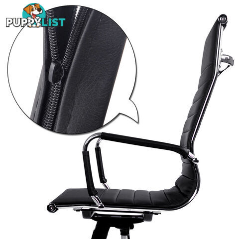 Eames Replica PU Leather High Back Executive Computer Office Chair Black