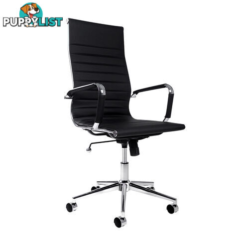 Eames Replica PU Leather High Back Executive Computer Office Chair Black