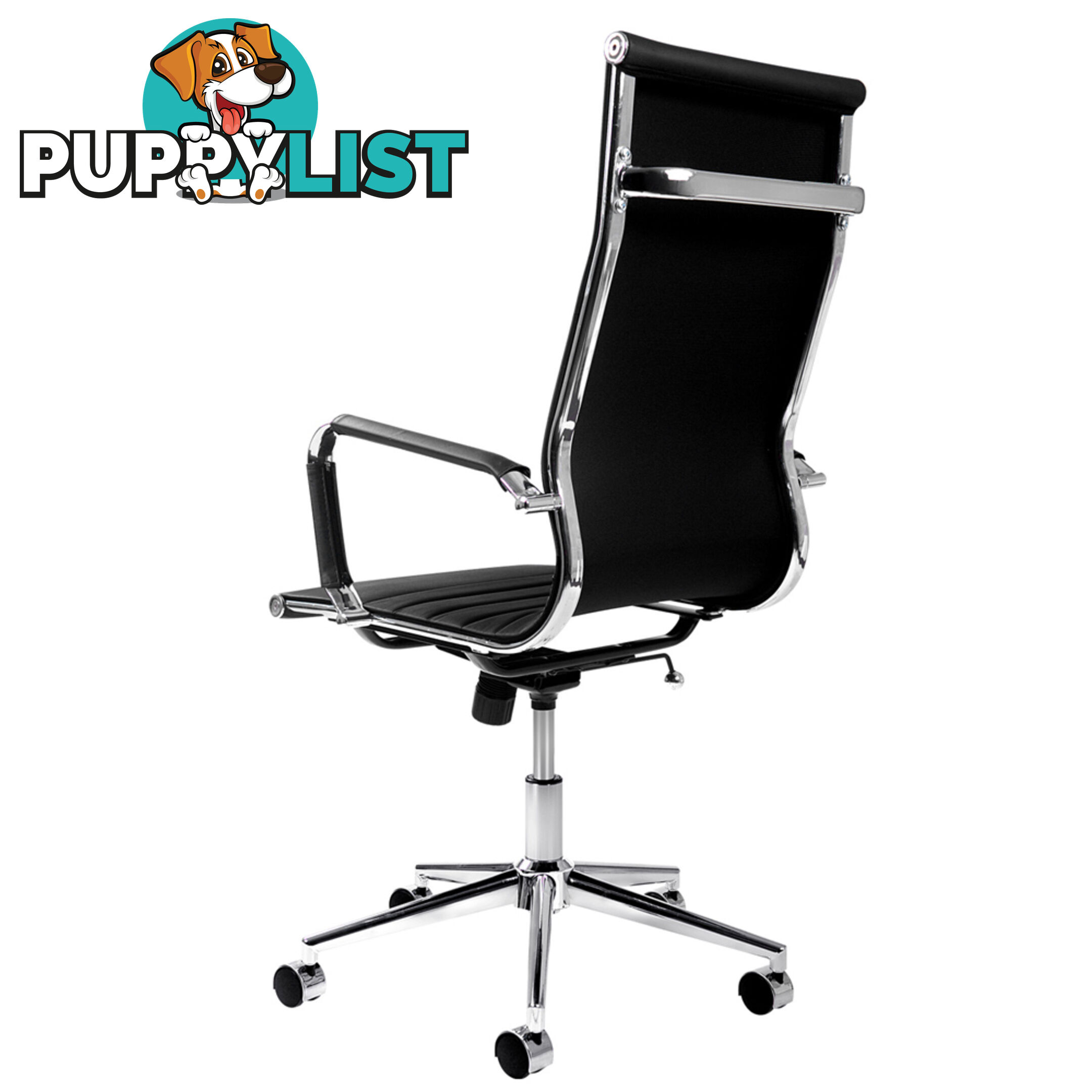 Eames Replica PU Leather High Back Executive Computer Office Chair Black