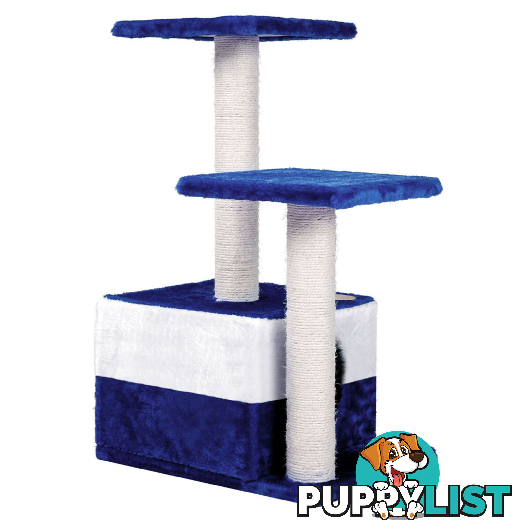 Cat Scratching Poles Post Furniture Tree House Blue