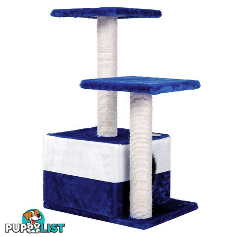 Cat Scratching Poles Post Furniture Tree House Blue