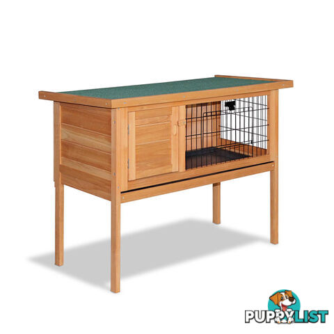 Rabbit Hutch with Hinged Lid