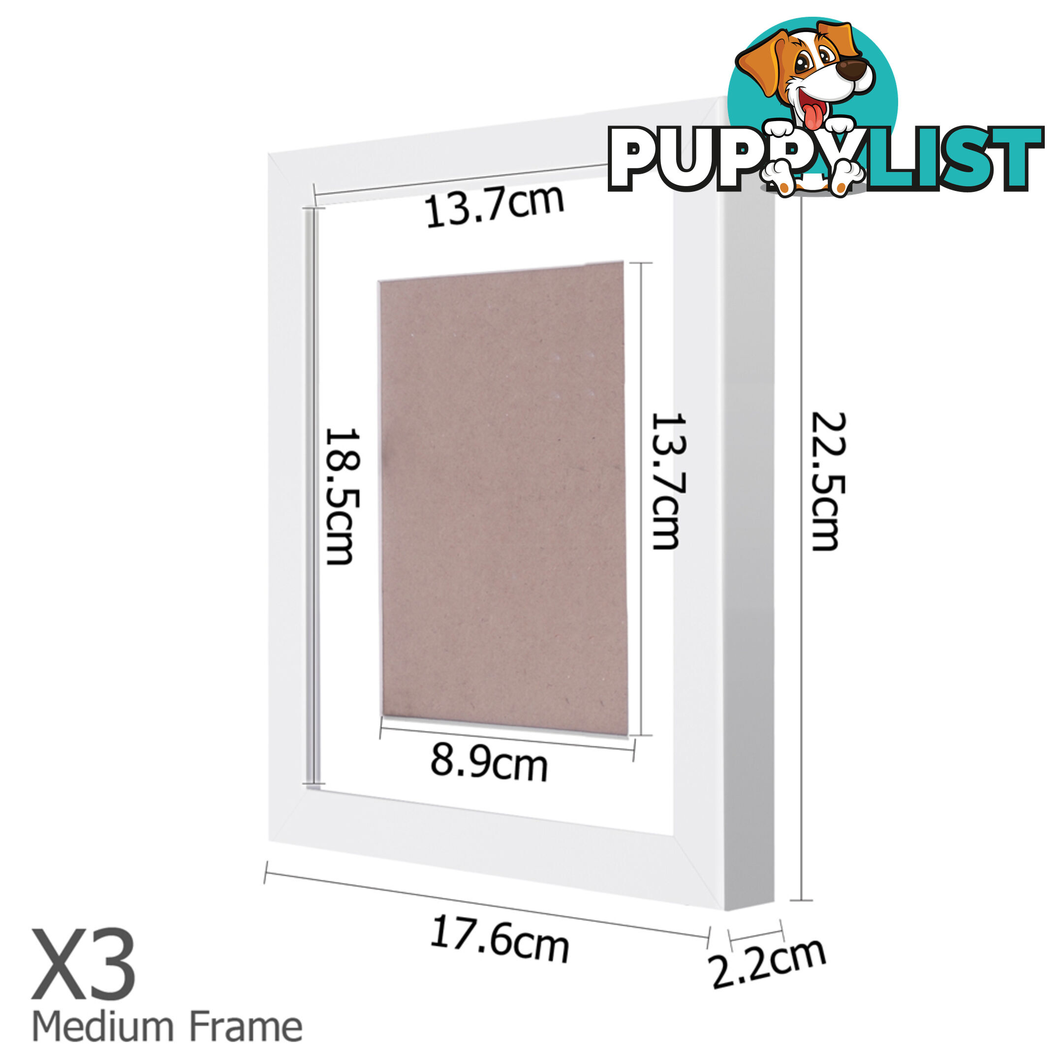 11 pcs Photo Frames Set Wall White