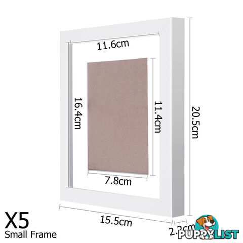 11 pcs Photo Frames Set Wall White