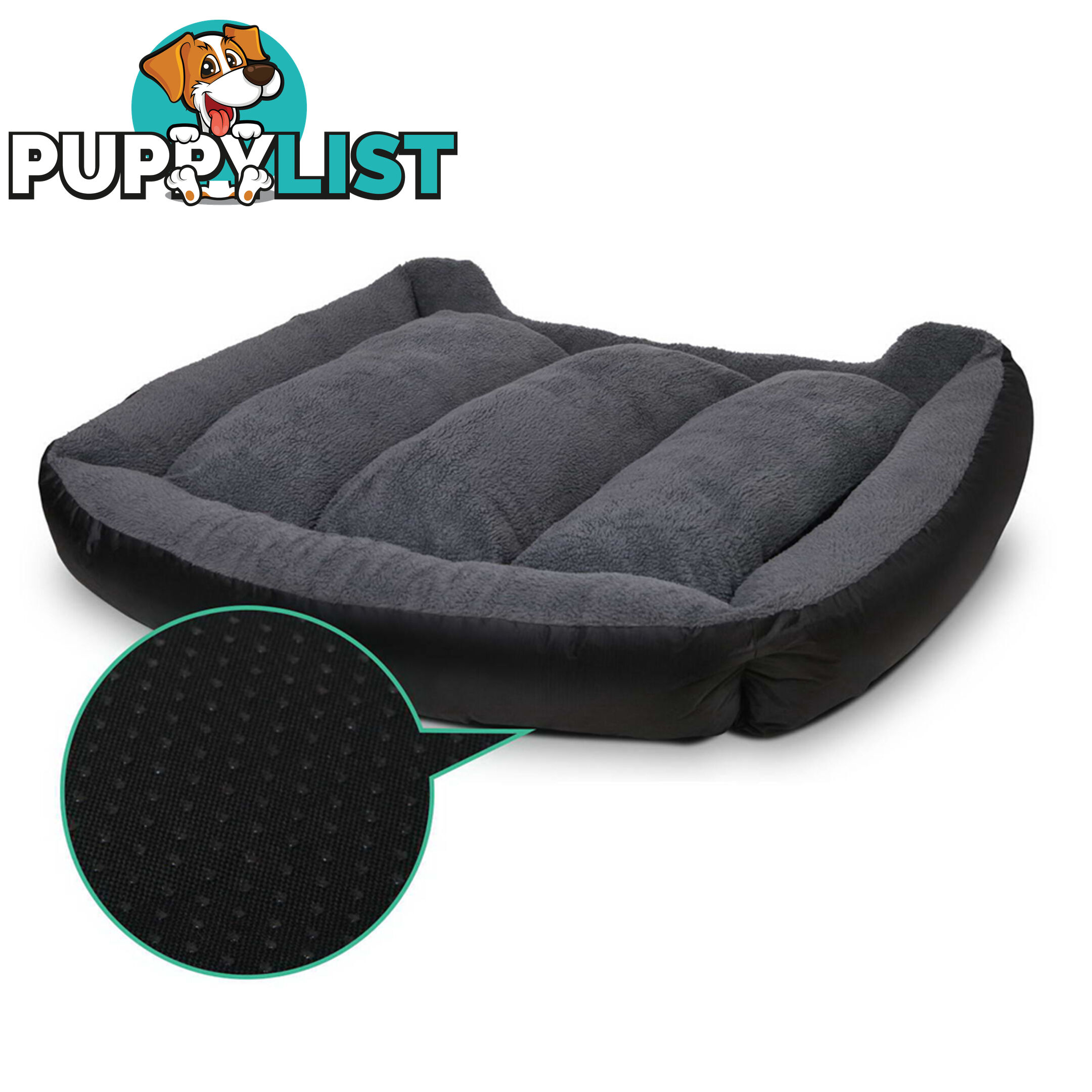 Waterproof Fleece Lined Dog Bed - Large