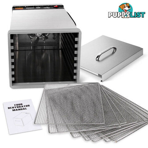 Stainless Steel Food Dehydrator _ 8 Trays