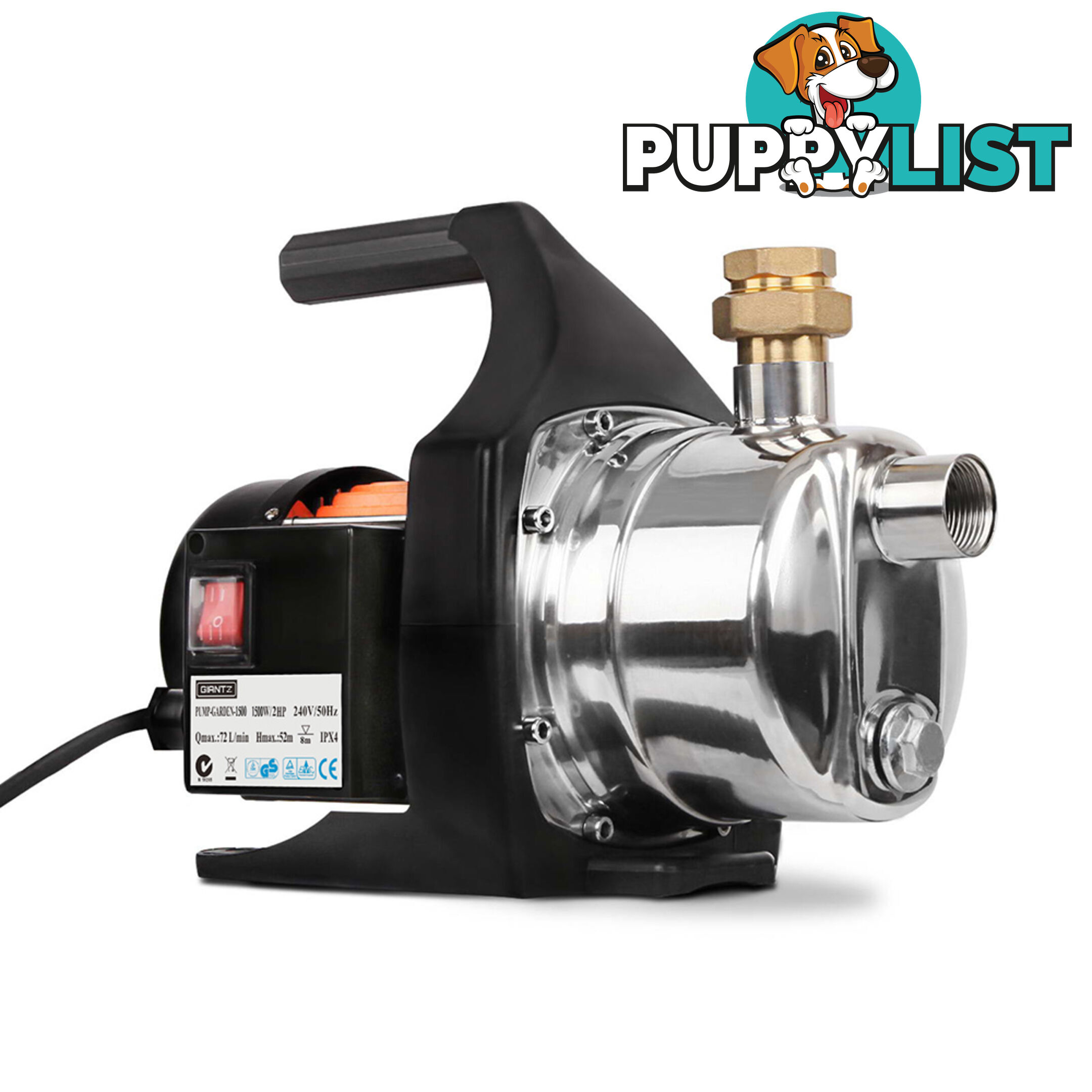 4320L/H Leak Proof Weatherproof Garden Pump