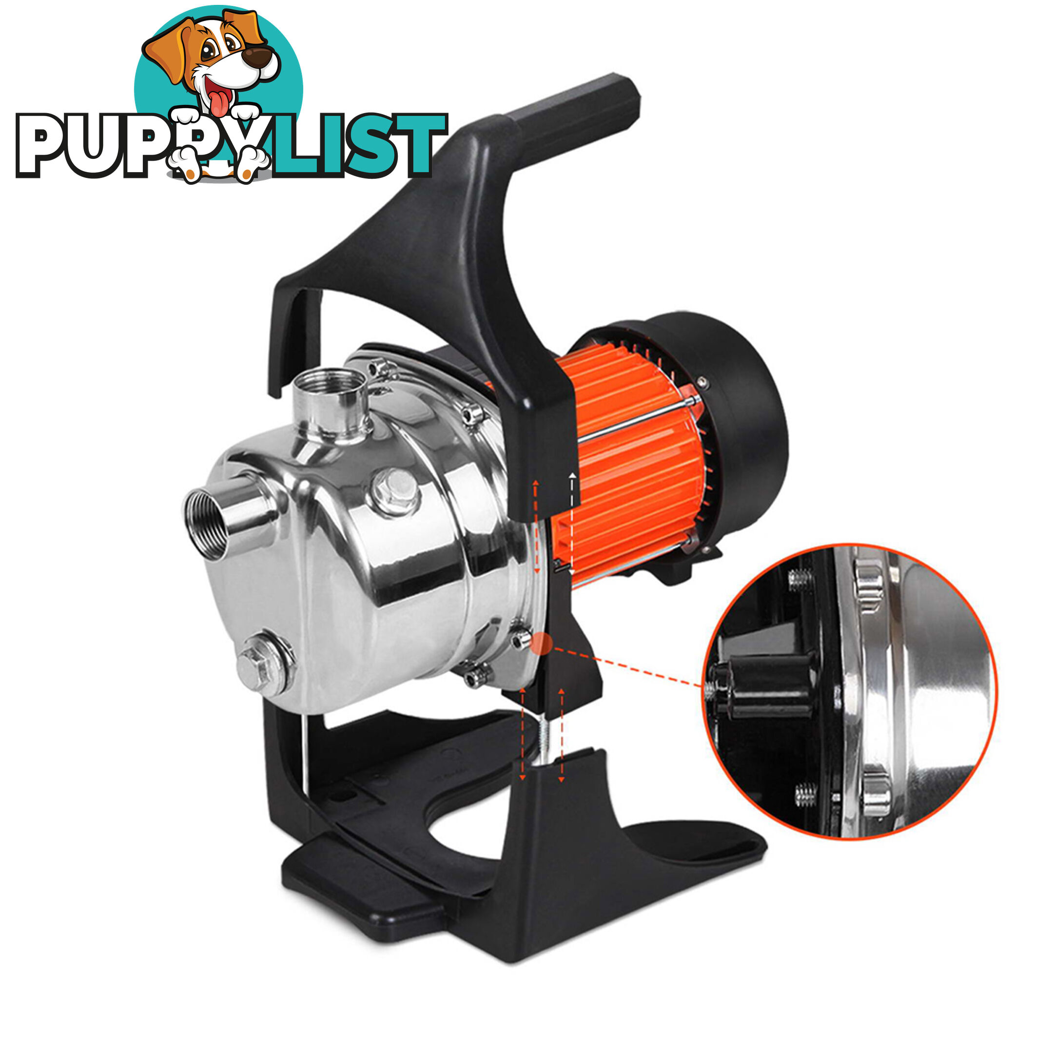 4320L/H Leak Proof Weatherproof Garden Pump