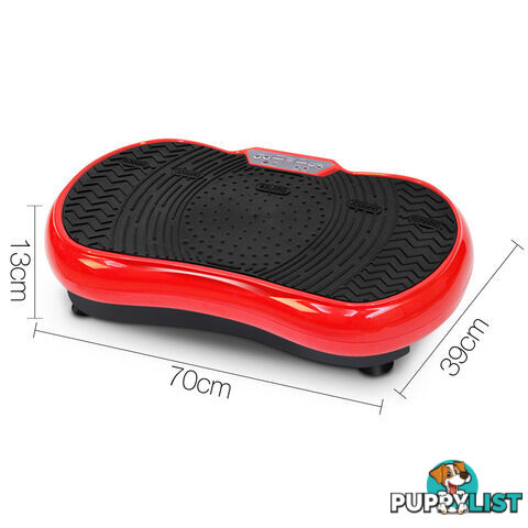 1000W Vibrating Plate with Roller Wheels - Red