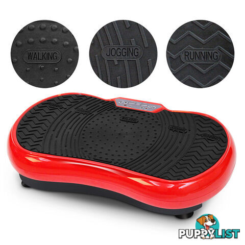 1000W Vibrating Plate with Roller Wheels - Red