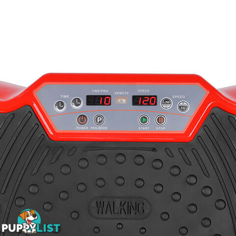 1000W Vibrating Plate with Roller Wheels - Red