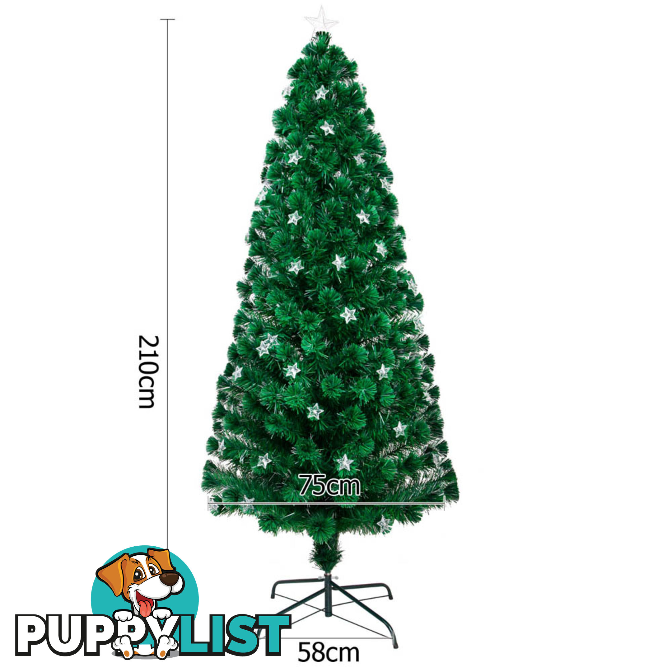 LED Christmas Tree 210CM Green