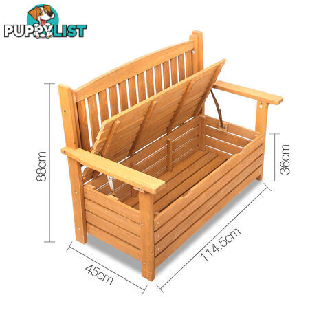 Wooden Outdoor Storage Bench