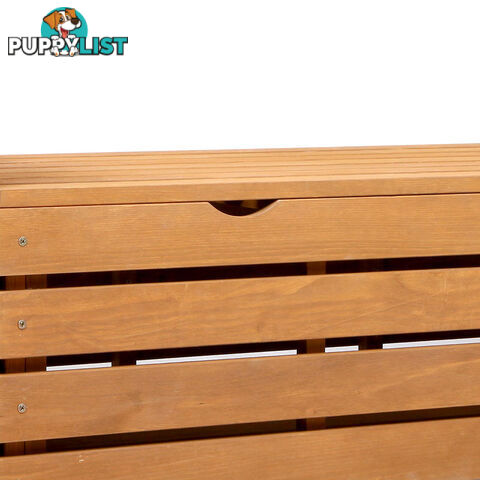 Wooden Outdoor Storage Bench