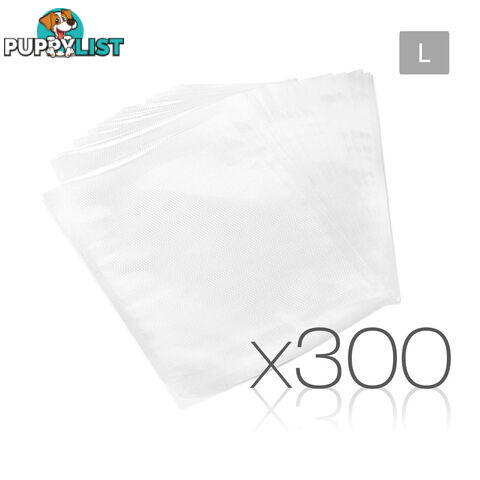 300 Food Sealer Bags: 28 x 40cm