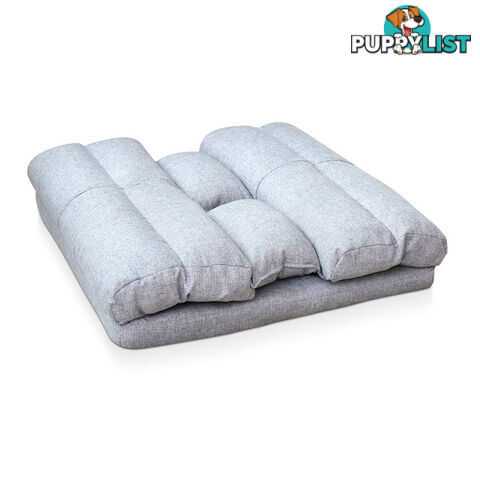 Double Size Adjustable Lounge Sofa - 5 positions Grey