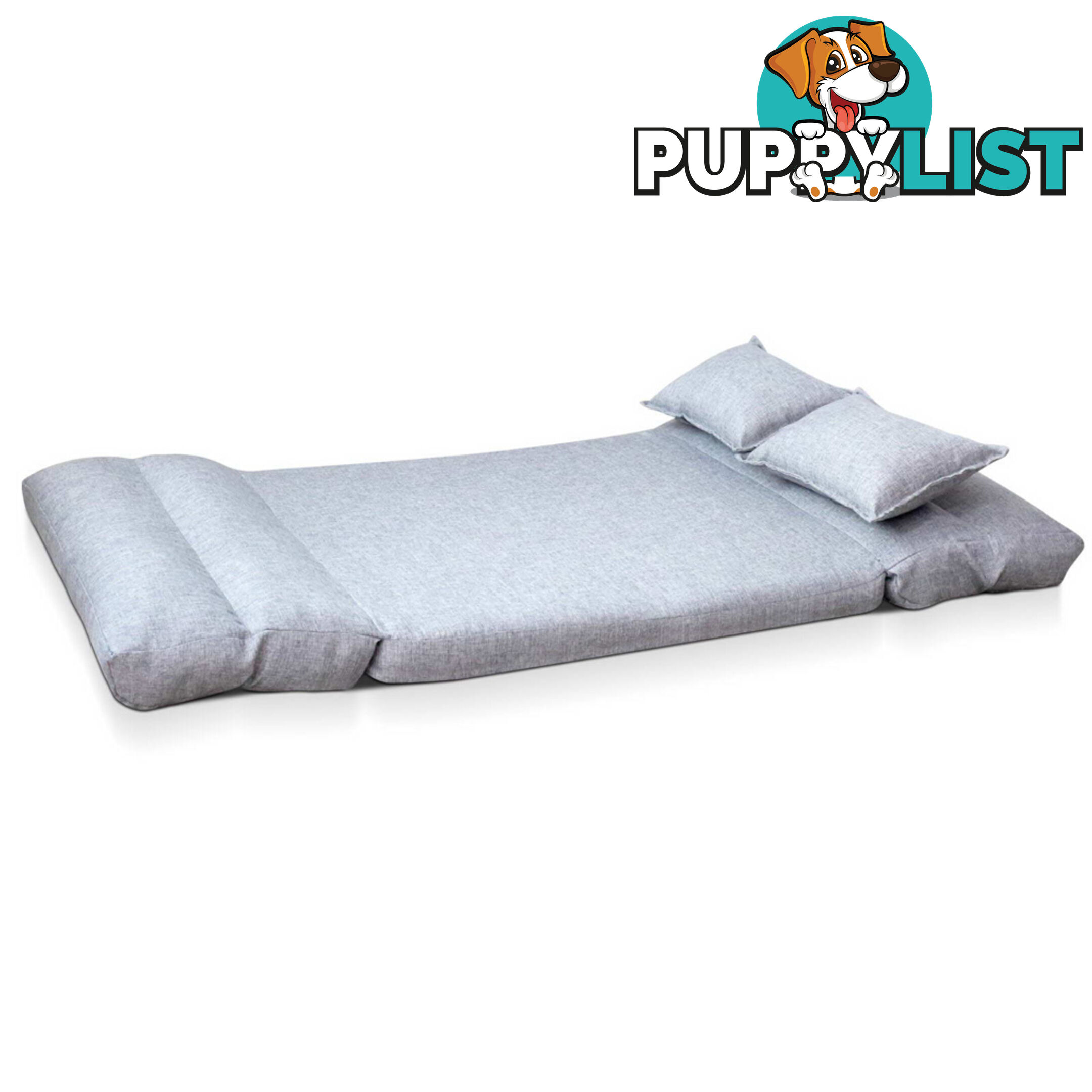 Double Size Adjustable Lounge Sofa - 5 positions Grey