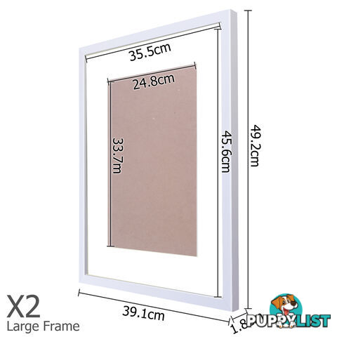 20 pcs Photo Frames Set Wall White