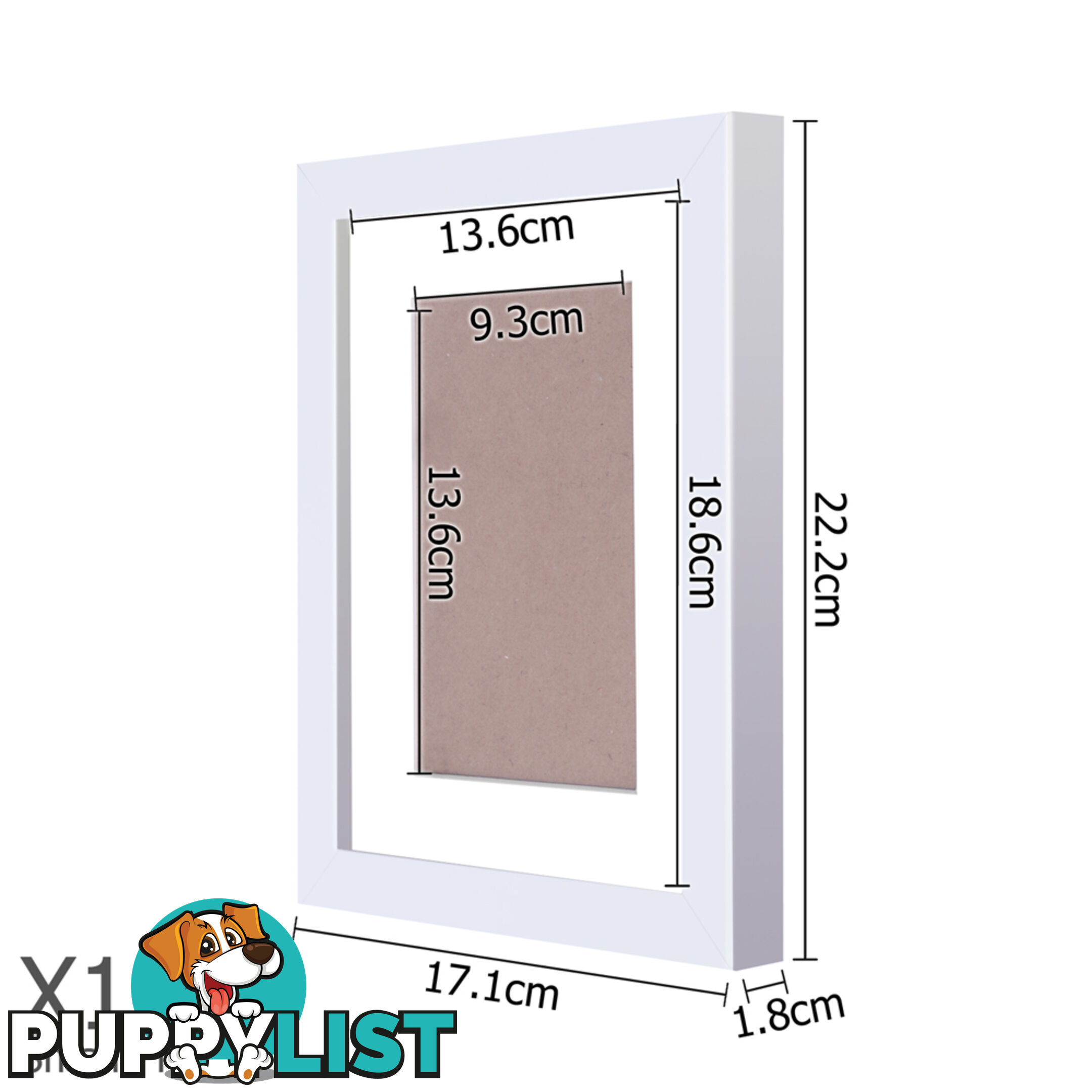 20 pcs Photo Frames Set Wall White