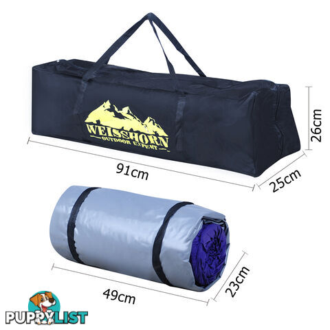 Single Biker Camping Canvas Swag w/ Carry Bag Grey