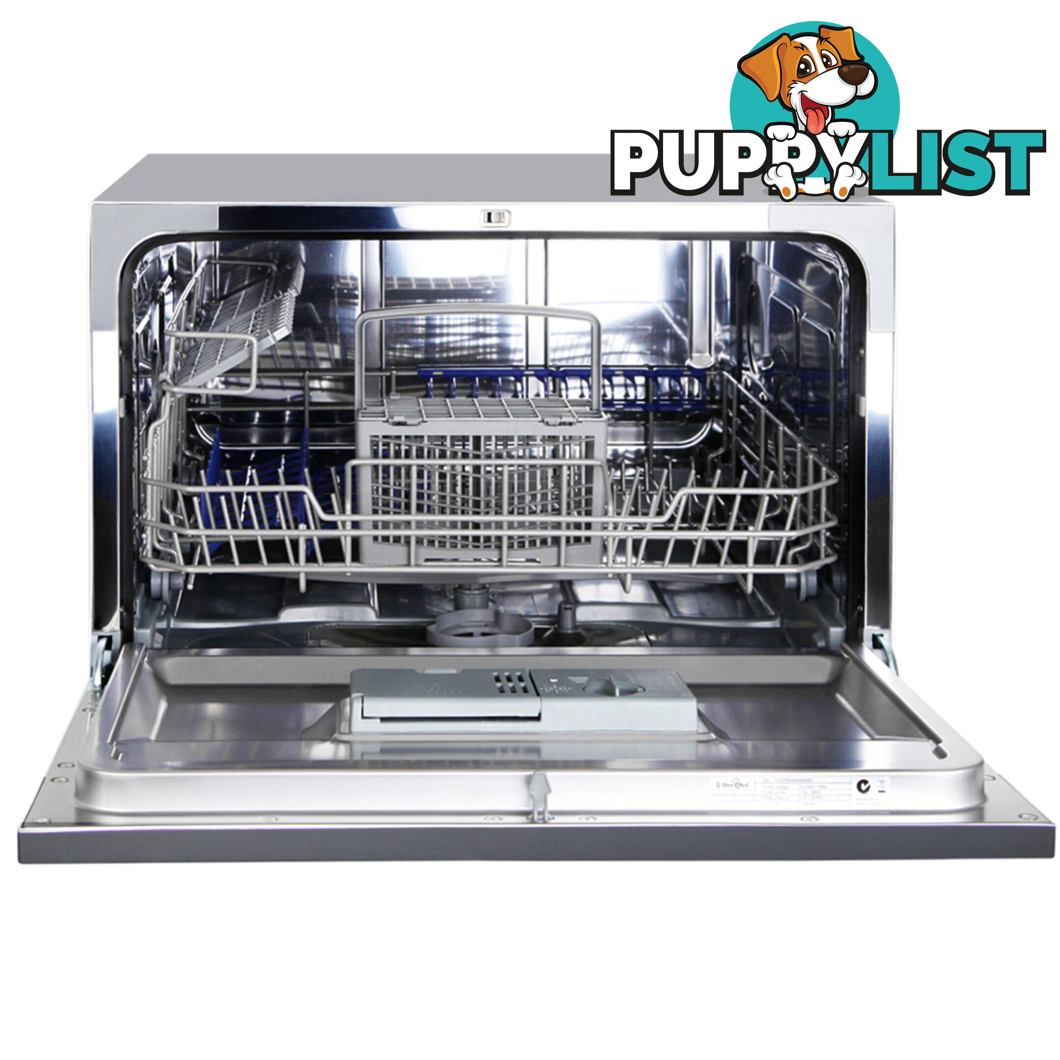 5 Star Chef Electric Benchtop Dishwasher Silver