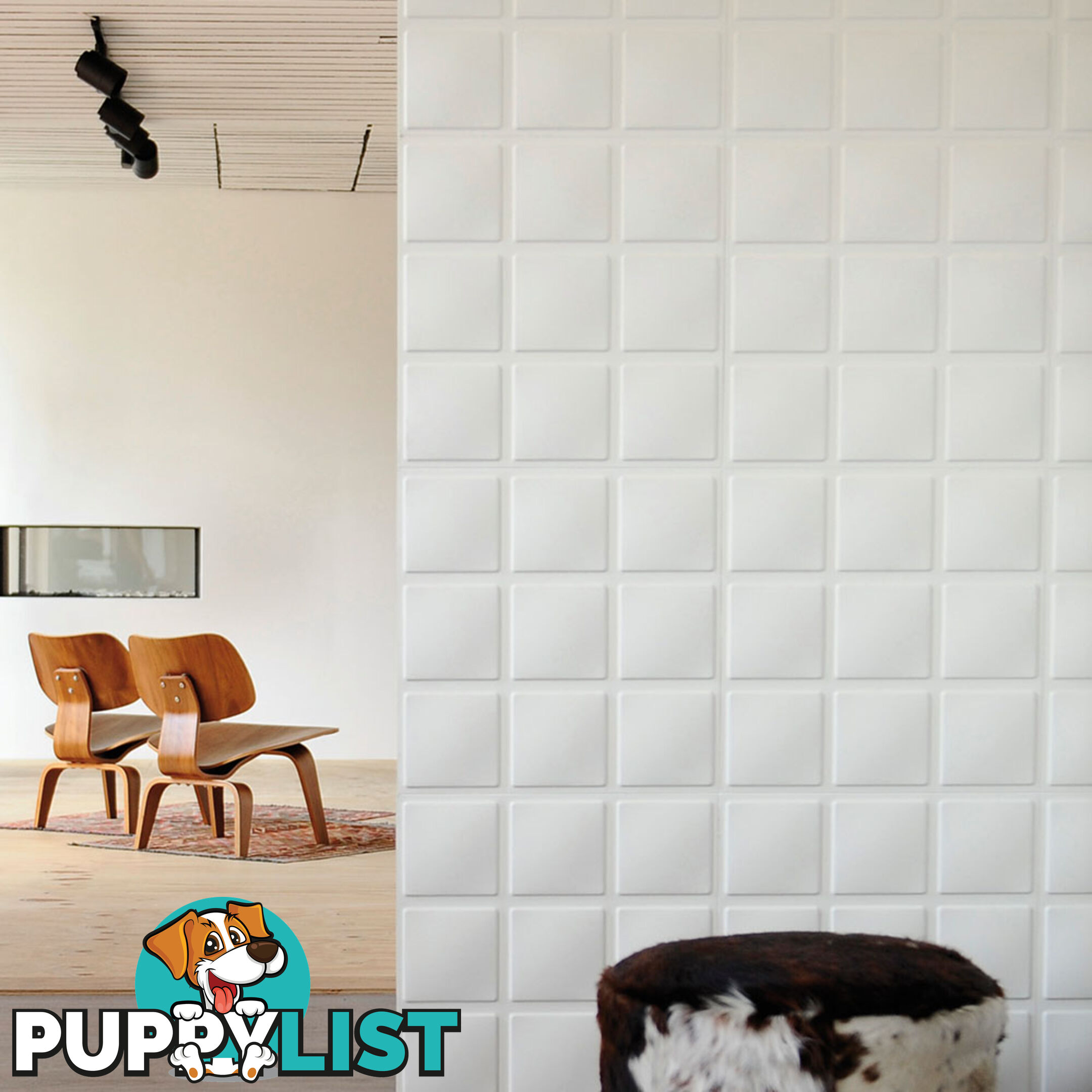 12 Pcs 3D Cube Design Wall Panel