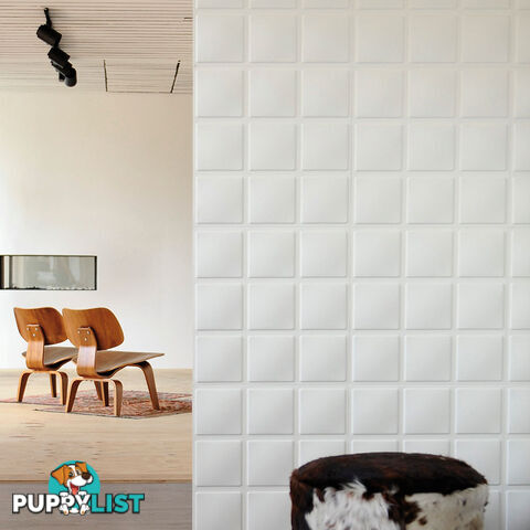 12 Pcs 3D Cube Design Wall Panel