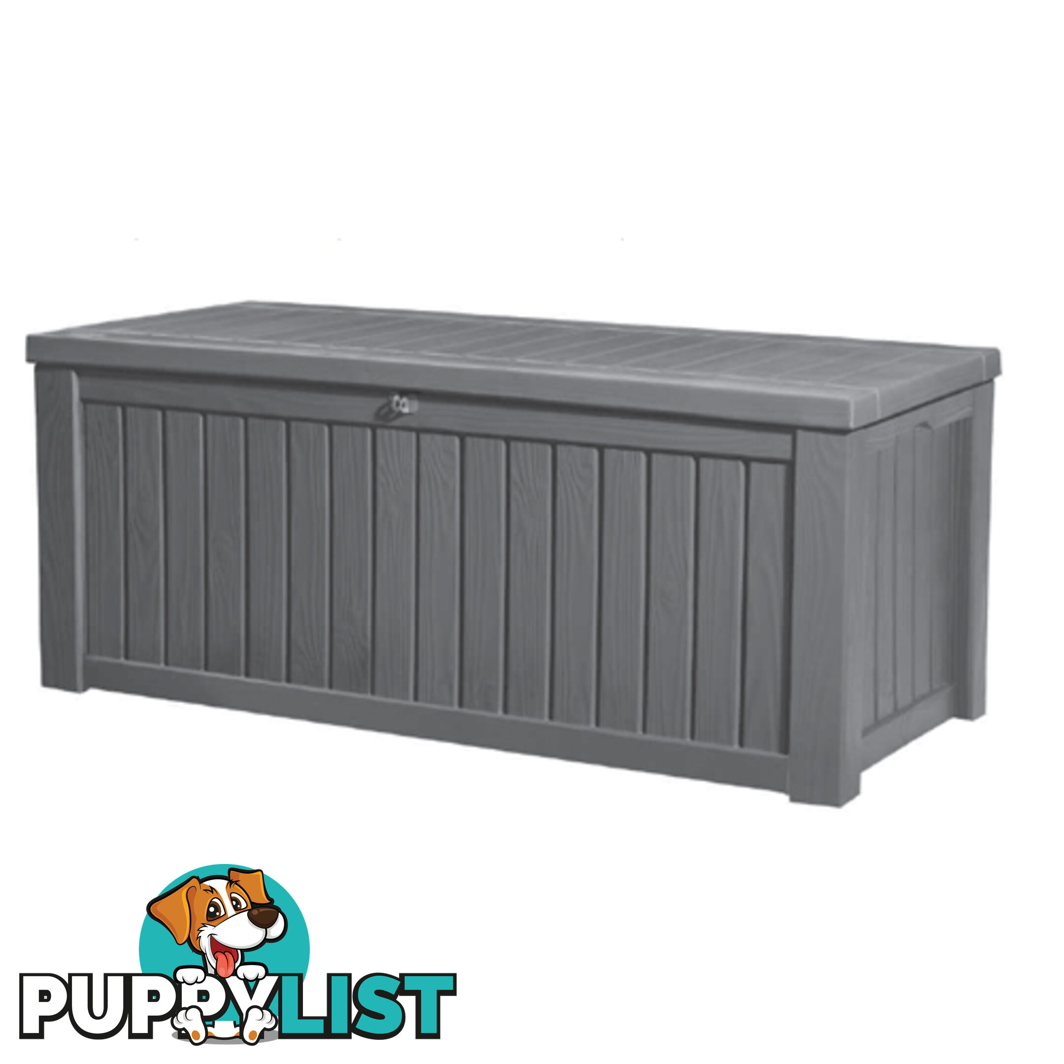 Keter Rockwood Storage Box Anthracite Grey