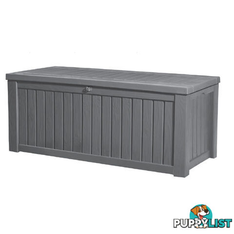 Keter Rockwood Storage Box Anthracite Grey