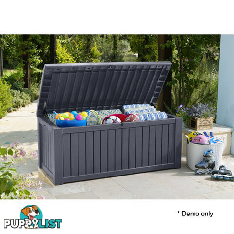 Keter Rockwood Storage Box Anthracite Grey