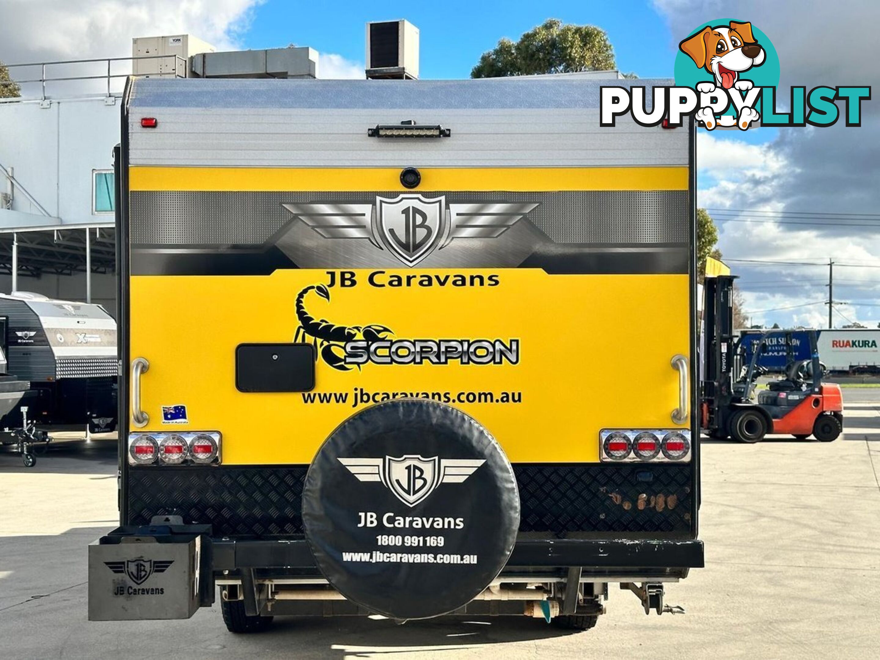 2018 JB CARAVANS 23' SCORPION FRONT CLUB SINGLE/KING BED 