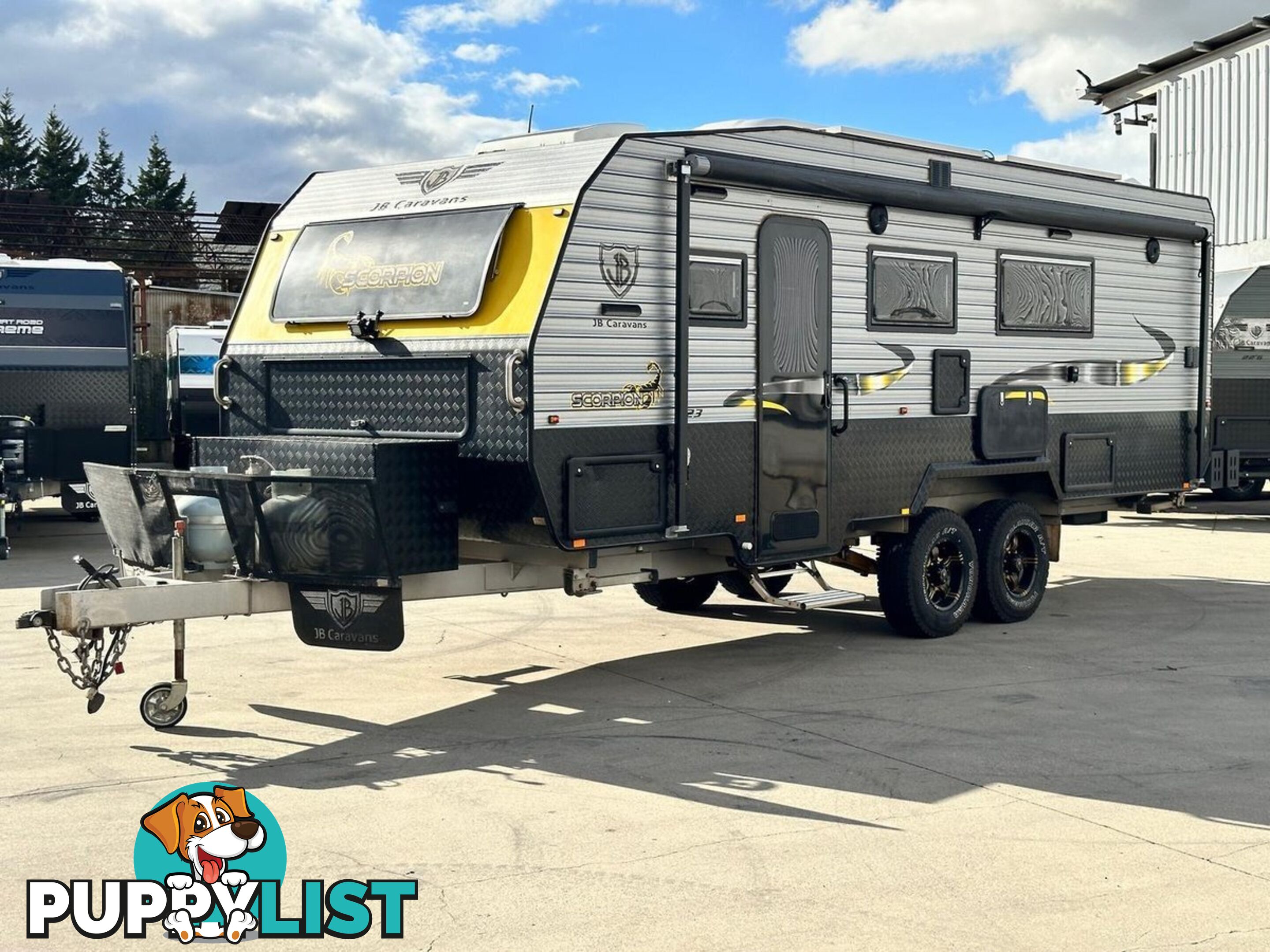 2018 JB CARAVANS 23' SCORPION FRONT CLUB SINGLE/KING BED 