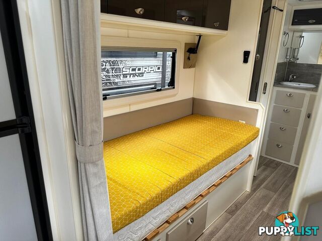 2018 JB CARAVANS 23' SCORPION FRONT CLUB SINGLE/KING BED 